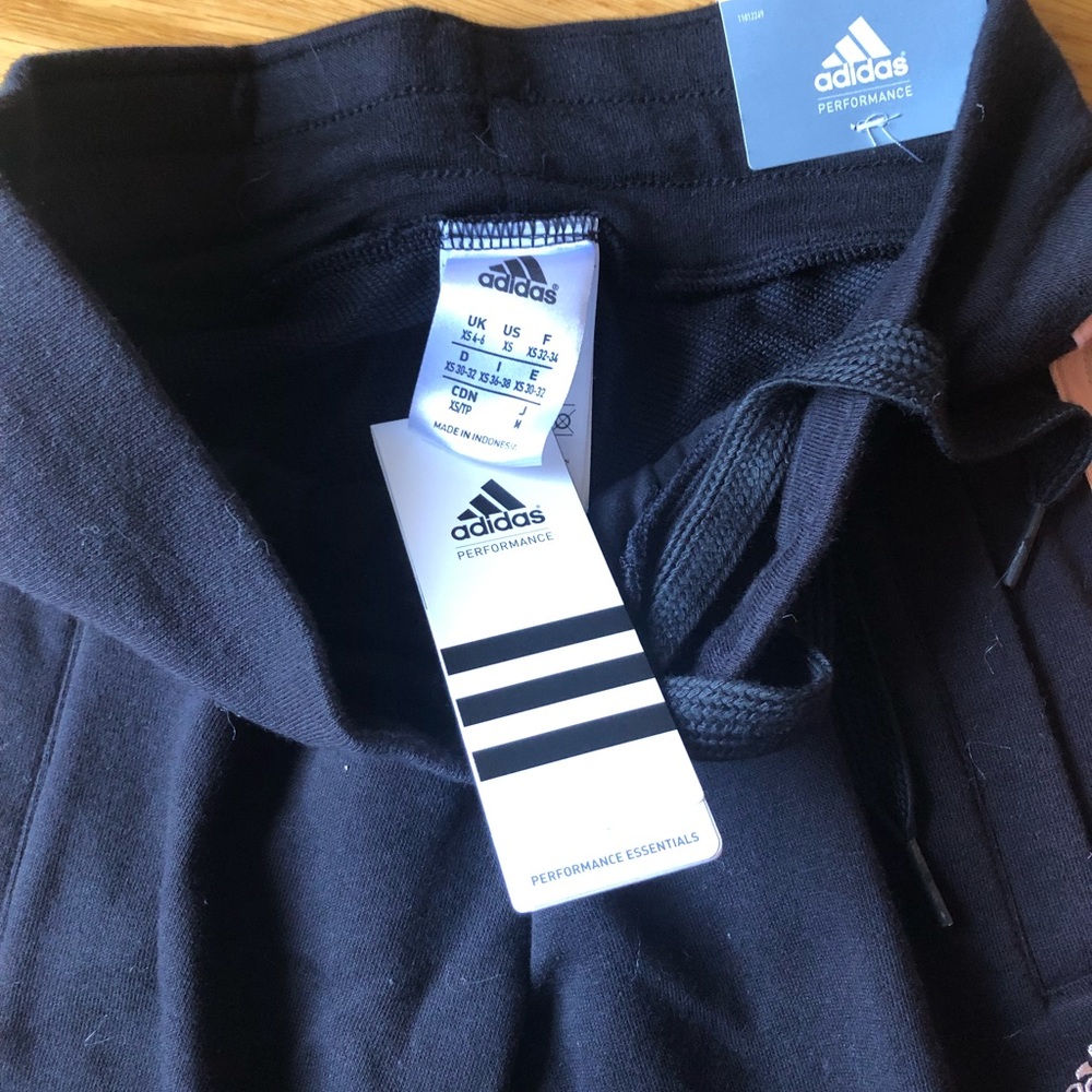 New Adidas climalite slim Capri sweat pants - Picture 2 of 5